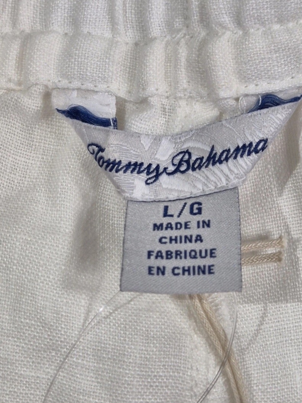 Tommy Bahama Linen Shorts Womens Size L Large Two Palms High-Rise White 65 - Picture 11 of 12